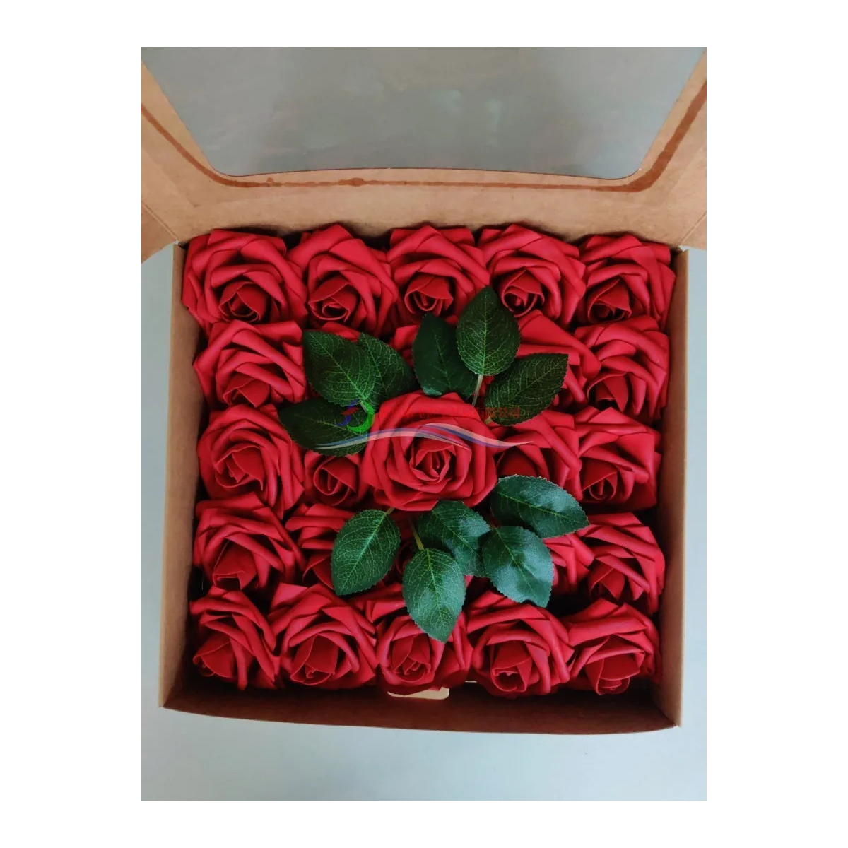 Foto 2 | Rosas Artificiales Lab.g Decoración Flor 8 Cm 25pcs Rojas