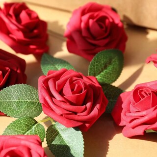 Foto 3 | Rosas Artificiales Lab.g Decoración Flor 8 Cm 25pcs Rojas