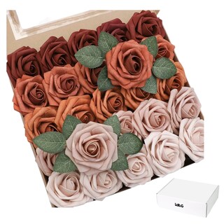 Foto 1 | Rosas Artificiales Lab.g Decoración Flor 8 Cm 25pcs Bordó