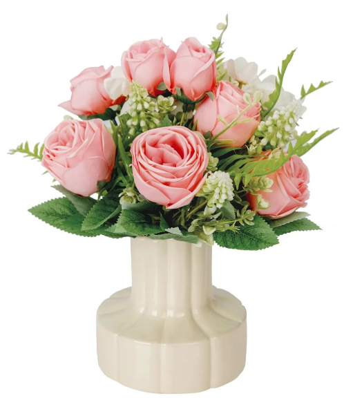 Xtellar 4 Ramos De Rosas De Lujo Artificiales - Perfectas Para Bodas Y Decoración Elegante