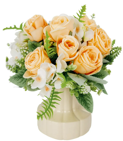 Xtellar 4 Ramos De Rosas De Lujo Artificiales - Perfectas Para Bodas Y Decoración Elegante