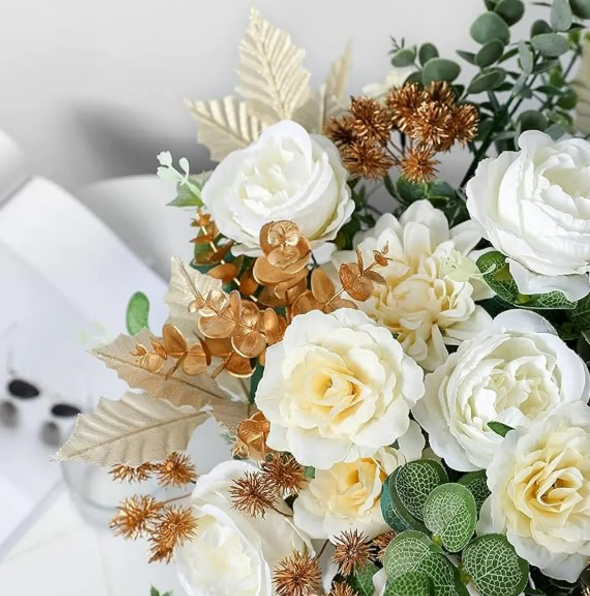 Foto 5 pulgar | Xtellar Rosas Artificiales Decorativas - Regalos Perfectos Para Fiestas Y Bodas