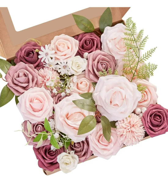 Foto 3 pulgar | Xtellar Rosas Artificiales Decorativas - Regalos Perfectos Para Fiestas Y Bodas