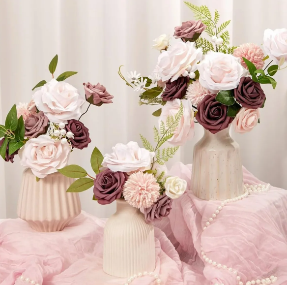 Foto 4 pulgar | Xtellar Rosas Artificiales Decorativas - Regalos Perfectos Para Fiestas Y Bodas