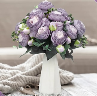 Foto 3 | Juego De 3 Ramos Xtellar De Peonías Artificiales Para Decoración Versátil
