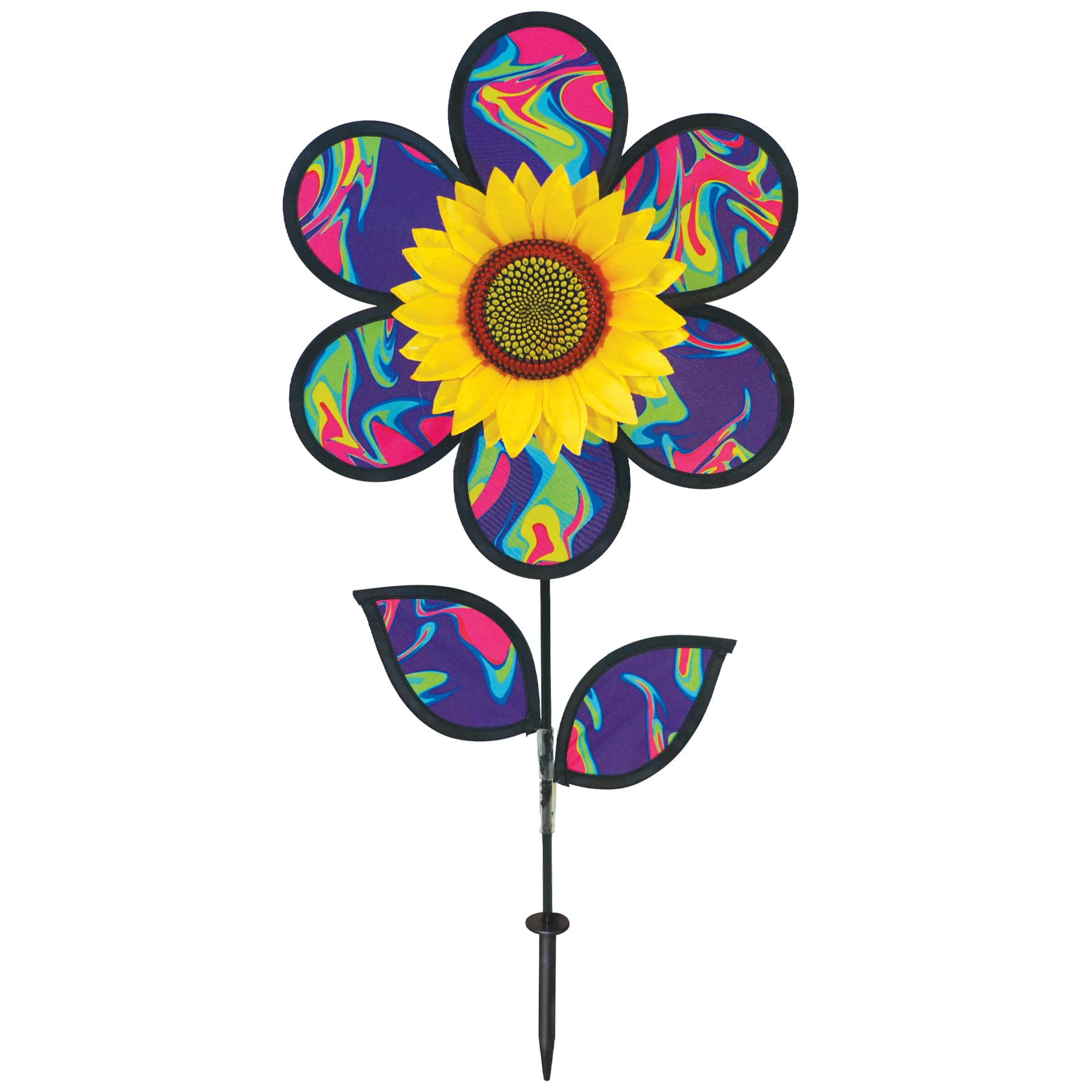 Wind Spinner In The Breeze 2645 Girasol Psicodélico Azul - Venta Internacional.