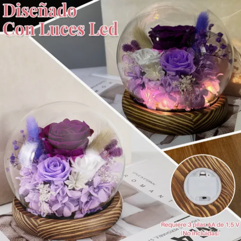 Foto 2 | Flor Xtellar Eterna Rosas Caja Con Collar Y Regalos Mujer Exquisita