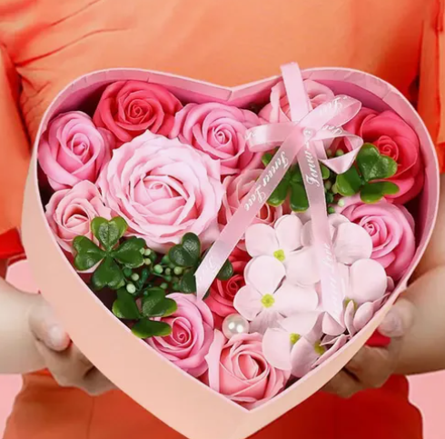 Foto 4 pulgar | Flores Xtellar Rosa Eterna Mujeres Cajas Regalos De San Valentín