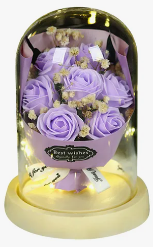 Foto 2 pulgar | Flores Xtellar Artificiales Rosa Eterna Para Regalos Para Mujer 7
