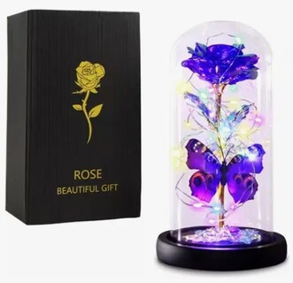 Foto 1 | Flores Xtellar Artificiales Rosa Eterna Regalos Para Mujer Mariposa