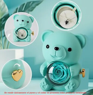 Foto 2 | Flores Xtellar Eternas Rotación Estuches Para Joyeria Oso Creativo