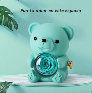 Foto 3 | Flores Xtellar Eternas Rotación Estuches Para Joyeria Oso Creativo