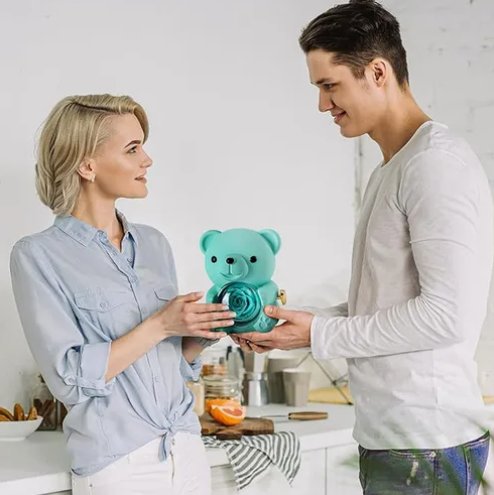 Foto 4 | Flores Xtellar Eternas Rotación Estuches Para Joyeria Oso Creativo