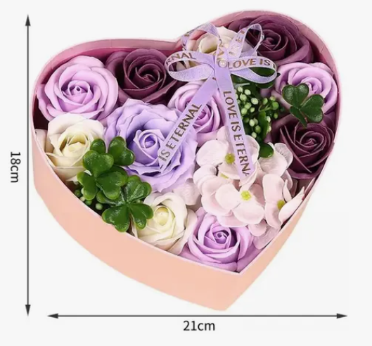 Foto 3 pulgar | Flores Xtellar Rosa Eterna Mujeres Cajas Regalos De San Valentín