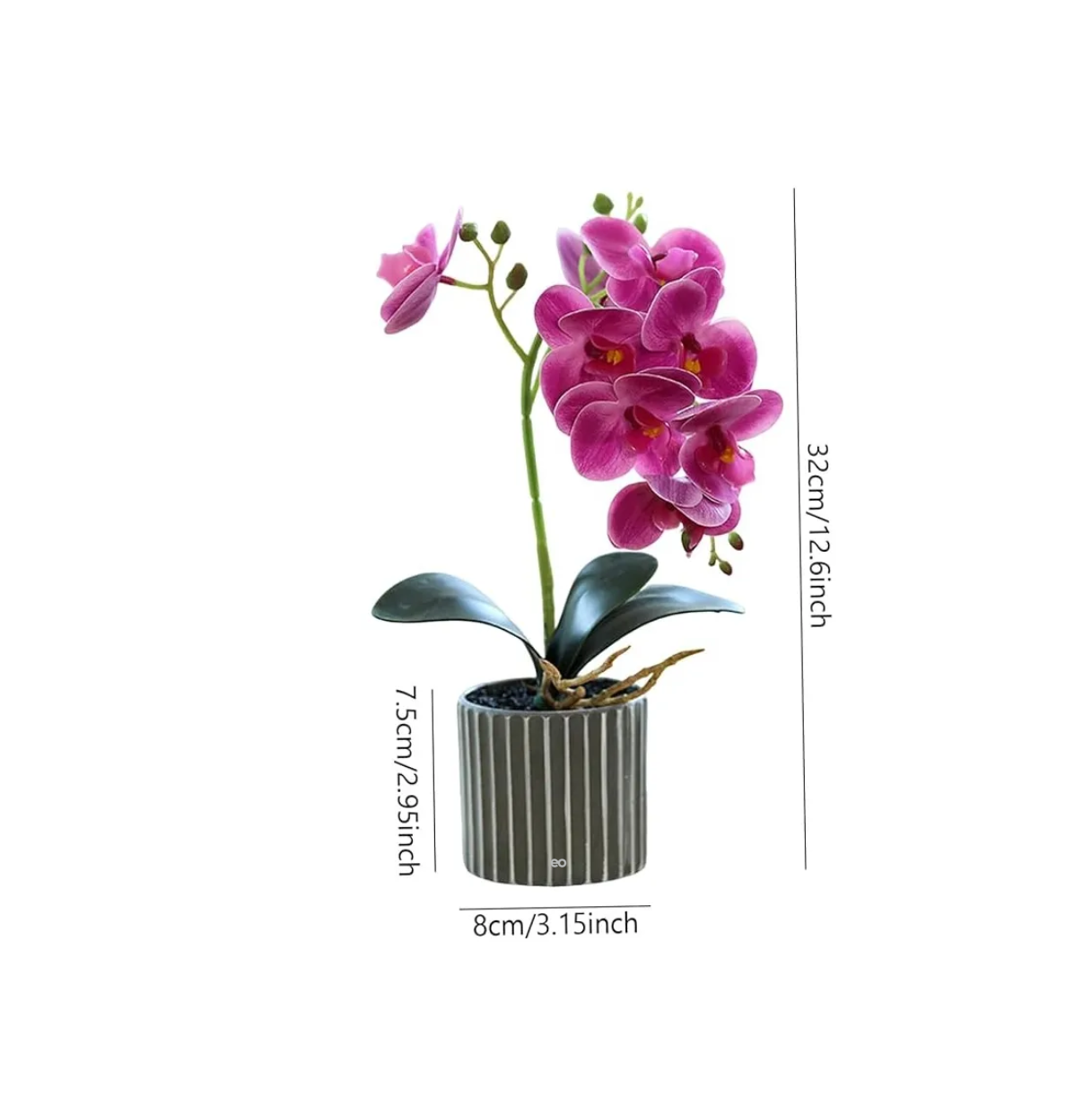 Foto 4 pulgar | Arreglo Orquídeas Artificiales Decoración 43 Cm  Eo Safe Imports Esi-19814 Purpura