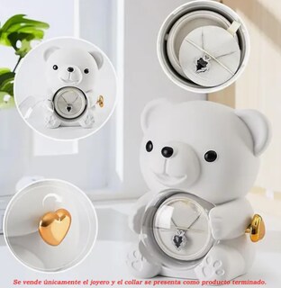 Foto 2 | Flores Xtellar Eternas Rotación Estuches Para Joyeria Oso Creativo