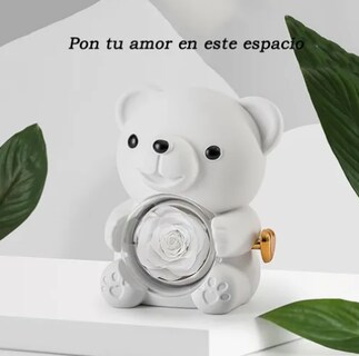 Foto 4 | Flores Xtellar Eternas Rotación Estuches Para Joyeria Oso Creativo
