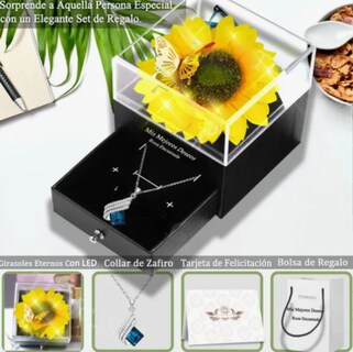 Foto 2 | Flores Xtellar De Girasoles Eterna Con De Collar Regalo San Valentín