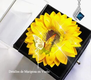 Foto 3 | Flores Xtellar De Girasoles Eterna Con De Collar Regalo San Valentín