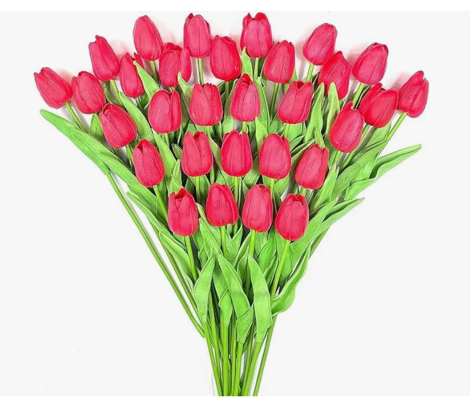 Foto 1 | Simulación De Flores Xtellar Falsas Tulipanes Decoraciones 30 Piezas