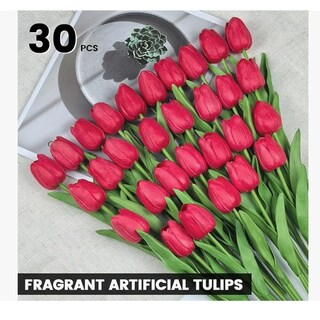 Foto 2 | Simulación De Flores Xtellar Falsas Tulipanes Decoraciones 30 Piezas