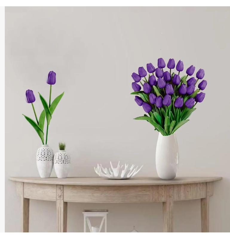 Foto 4 pulgar | Simulación De Flores Xtellar Falsas Tulipanes Decoraciones 30 Piezas