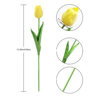 Foto 4 | 30pzs Flores Artificial Tulipanes Eo Safe Imports Esi-20485 Amarillo