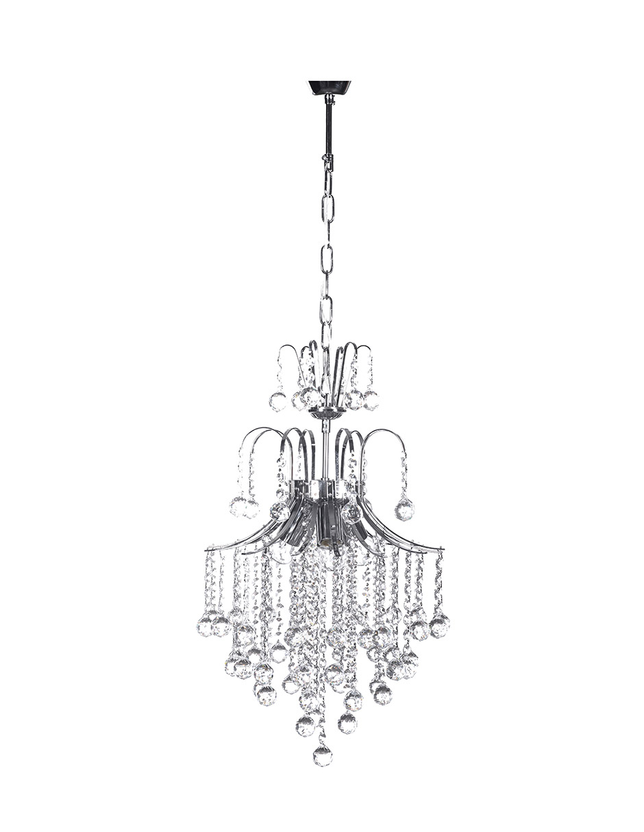 Foto 1 | Candil Gamalux Europa Venecia de 3 Luces Cristal Cortado High Quality K9 de Alto Brillo