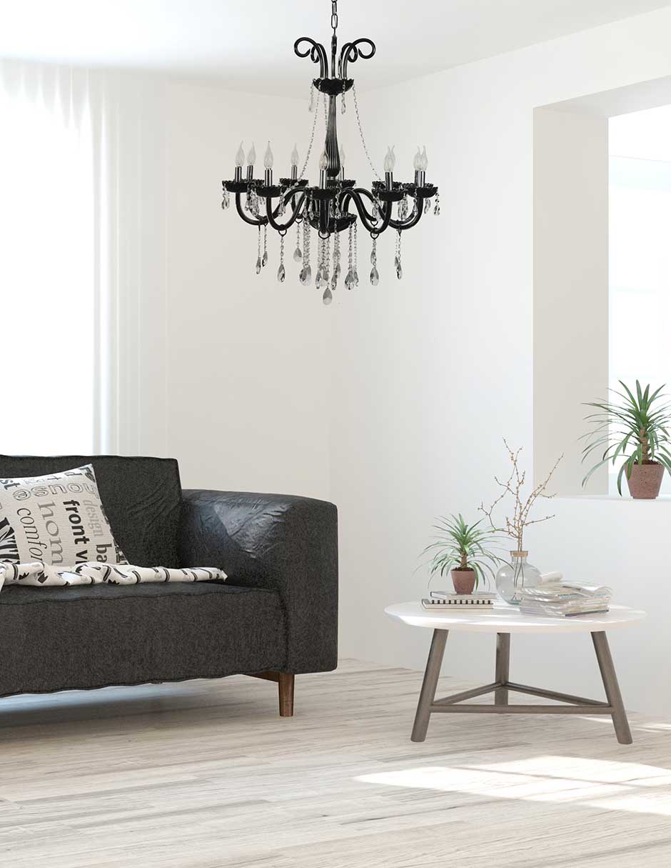 Foto 5 | Candil Gamalux Palace 10 Luces Cristal Cortado High Quality K9 de Alto Brillo color Negro