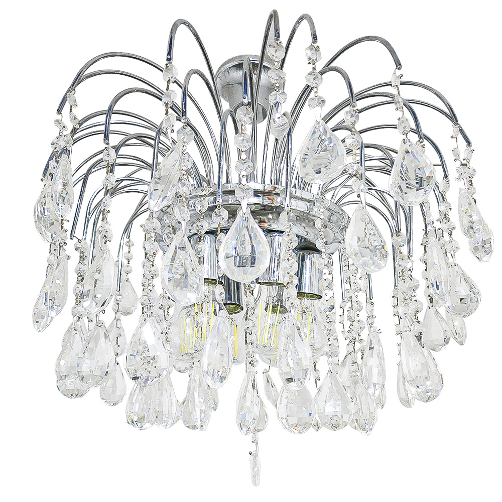 Foto 4 | Candelabro Mil Luces CAL-LLUVIA-006 Cromo 6L