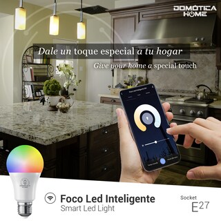 Foto 2 | Focos Inteligentes Led Wifi Domotica Home Multicolor Luz Blanca Fría y Cálida Regulable Rango 2700k A 6500k 2 Piezas