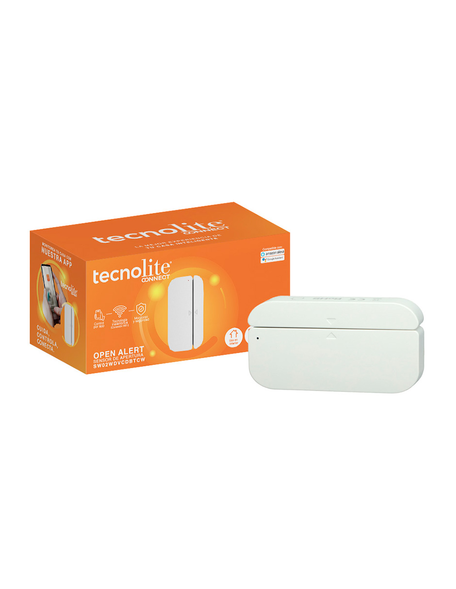 Foto 3 pulgar | Sensor de Apertura Inteligente Puertas/Ventanas Tecnolite Connect Blanco Compatible con App Móvil y Asistentes De Voz