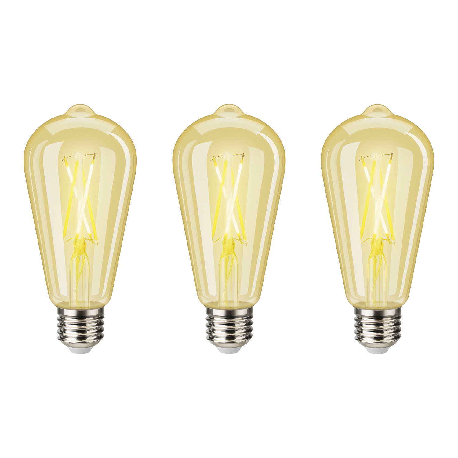 Foto 2 pulgar | Focos Led Steren Vintage Wi-Fi de 4,5 W 3 Piezas