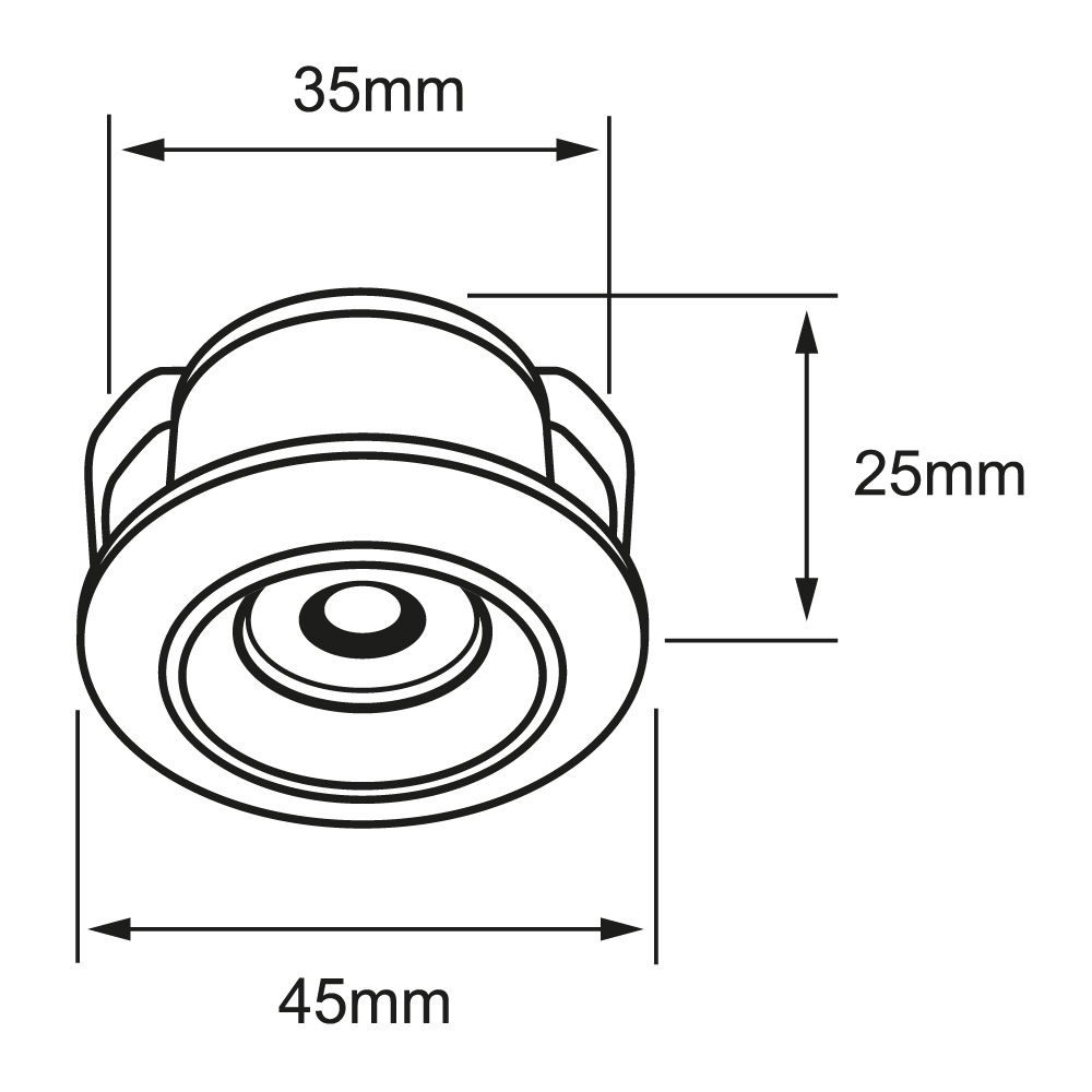 Foto 4 pulgar | Lámpara de Techo Tecnolite 1ydled1090mv30n color Negro