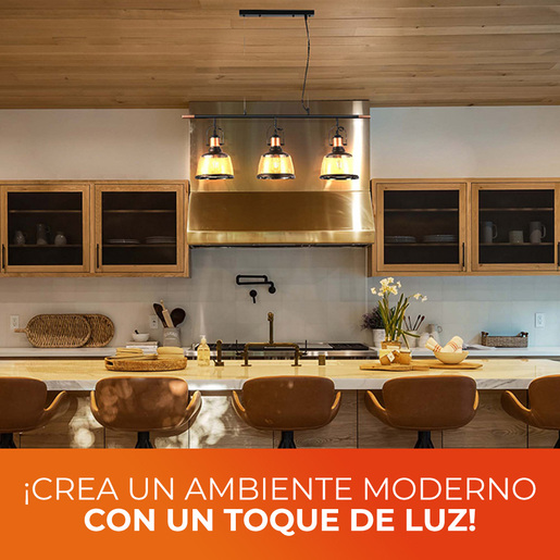 Foto 3 | Colgante de Cristal Tecnolite 180CTL8370MVNCA 1.85 m de Altura 60 W 3 Bases E27 No Incluye Foco
