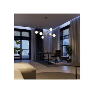 Foto 3 | Lámpara de Techo Malubero color Dorado Moderna Colgante 6 Luz E26