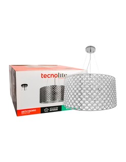 Foto 2 | Lámpara de Techo Tecnolite 60ctl7282mvs color Plata