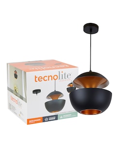 Foto 3 | Lámpara Colgante Tecnolite 8.5w 100-240 V color Negro Mate