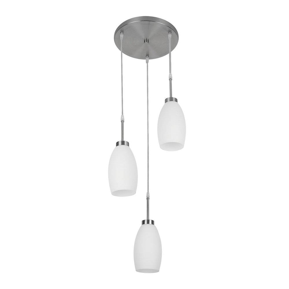 Lámpara Colgante Cristal Opalino 45w 100v