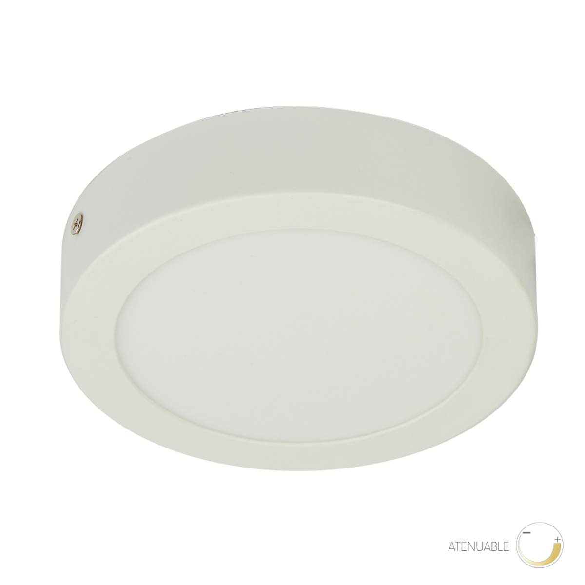 Lámpara Led Plafón 12w Techo Tecnolite Ptlledd-r/002/40/b color Blanco