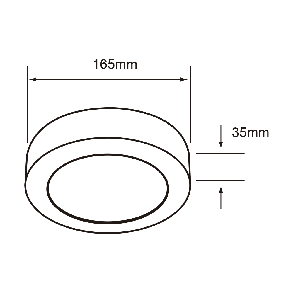 Foto 5 | Lámpara Led Plafón 12w Techo Tecnolite Ptlledd-r/002/40/b color Blanco