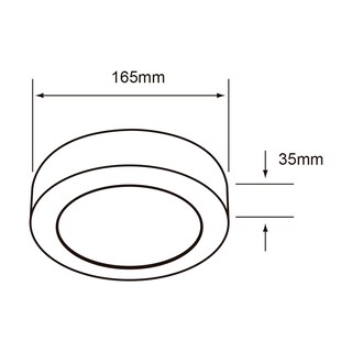 Foto 5 | Lámpara Led Plafón 12w Techo Tecnolite Ptlledd-r/002/40/b color Blanco