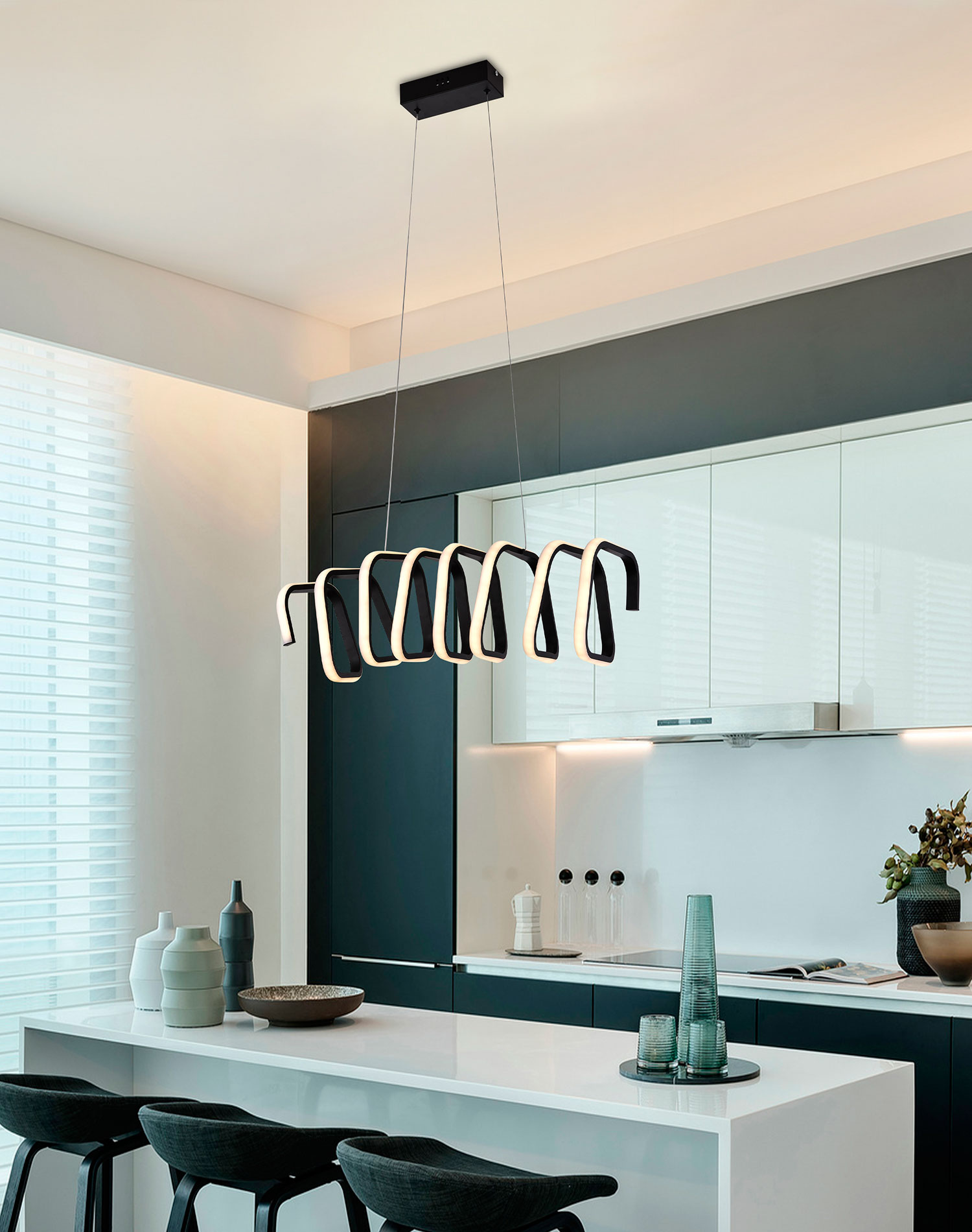 Foto 4 pulgar | Lámpara LUXICA LIGHTING Tipo Candil Colgante Led Modelo Aria Plateado