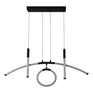 Foto 1 | Lámpara Luxica Lighting SHOL 9908 color Negro Candil Colgante