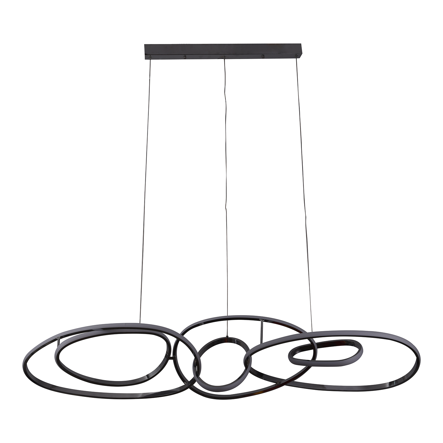 Foto 2 pulgar | Lámpara Luxica Lighting VENECIA 9912 CH color Gris Candil Colgante