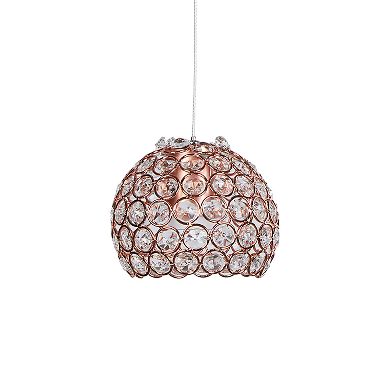 Foto 2 | Candil 2 Luces Gamalux Globo Cristal Cortado K9 Alto Brillo Gor130/2