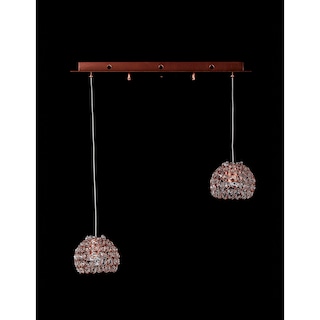 Foto 3 | Candil 2 Luces Gamalux Globo Cristal Cortado K9 Alto Brillo Gor130/2