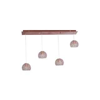 Foto 1 | Candil 4 Luces Gamalux Globo Cristal Cortado K9 Alto Brillo Gor130/4