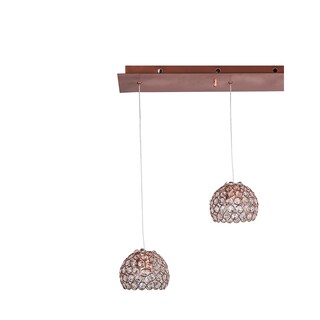 Foto 2 | Candil 4 Luces Gamalux Globo Cristal Cortado K9 Alto Brillo Gor130/4
