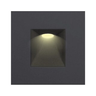 Foto 2 | Lampara Empotrada en Pared Tecnolite color Negro 3w Luz Cálida